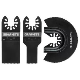   GRAPHITE Vágó lapok fához multifunkciós géphez 3db 56H070