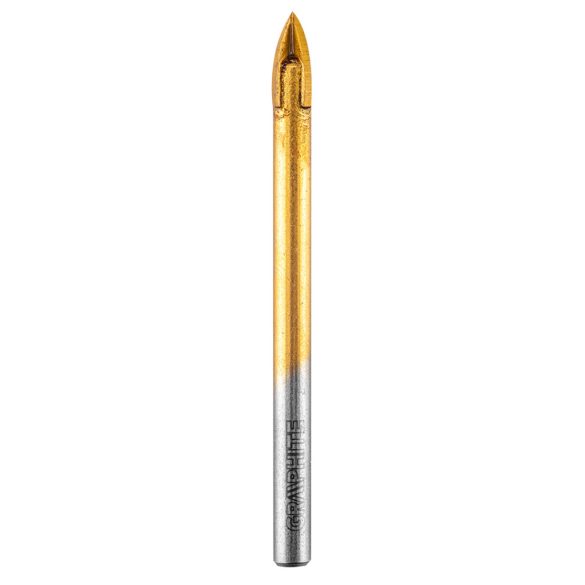 GRAPHITE Univerzális 4 élű üvegfúró, fa, műanyag, fém, kőzet, kerámia fúráshoz, 6mm 56H403