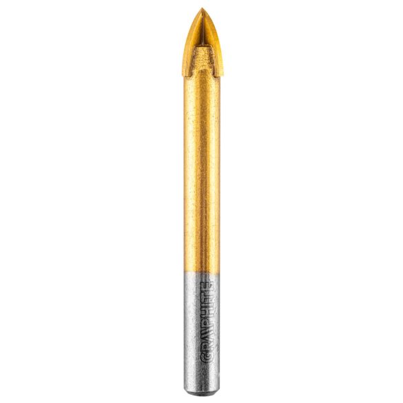 GRAPHITE Univerzális 4 élű üvegfúró, fa, műanyag, fém, kőzet, kerámia fúráshoz, 10mm 56H406