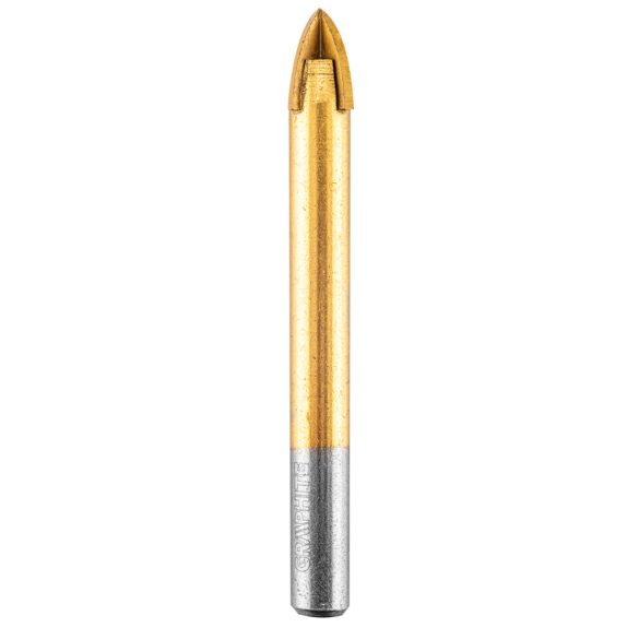GRAPHITE Univerzális 4 élű üvegfúró, fa, műanyag, fém, kőzet, kerámia fúráshoz, 12mm 56H407