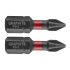 GRAPHITE Torziós ütvecsavarozó bit PH1x25mm, 2db 56H500