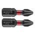 GRAPHITE Torziós ütvecsavarozó bit PH2x25mm, 2db 56H501