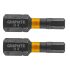 GRAPHITE Torziós ütvecsavarozó bit, hatlapú, 4x25mm, 2db 56H507