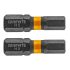GRAPHITE Torziós ütvecsavarozó bit, hatlapú, 5x25mm, 2db 56H508
