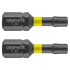 GRAPHITE Torziós ütvecsavarozó bit TX20x25mm, 2db 56H513