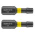 GRAPHITE Torziós ütvecsavarozó bit TX25x25mm, 2db 56H514