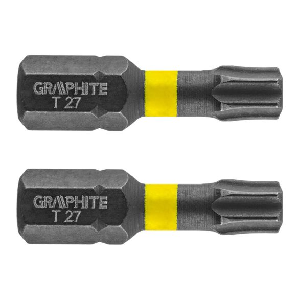 GRAPHITE Torziós ütvecsavarozó bit TX27x25mm, 2db 56H515