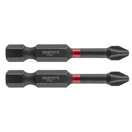 GRAPHITE Torziós ütvecsavarozó bit PH2x50mm, 2db 56H519