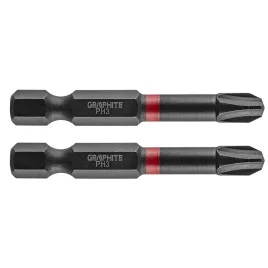 GRAPHITE Torziós ütvecsavarozó bit PH3x50mm, 2db 56H520