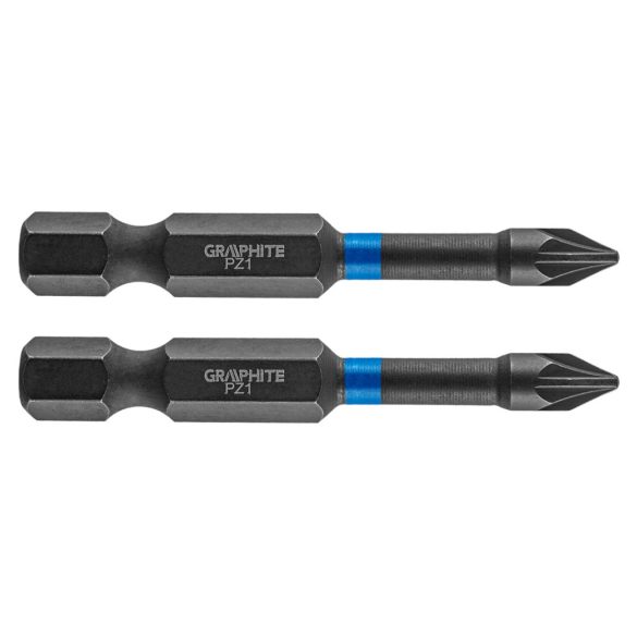 GRAPHITE Torziós ütvecsavarozó bit PZ1x50mm, 2db 56H521