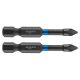 GRAPHITE Torziós ütvecsavarozó bit PZ1x50mm, 2db 56H521