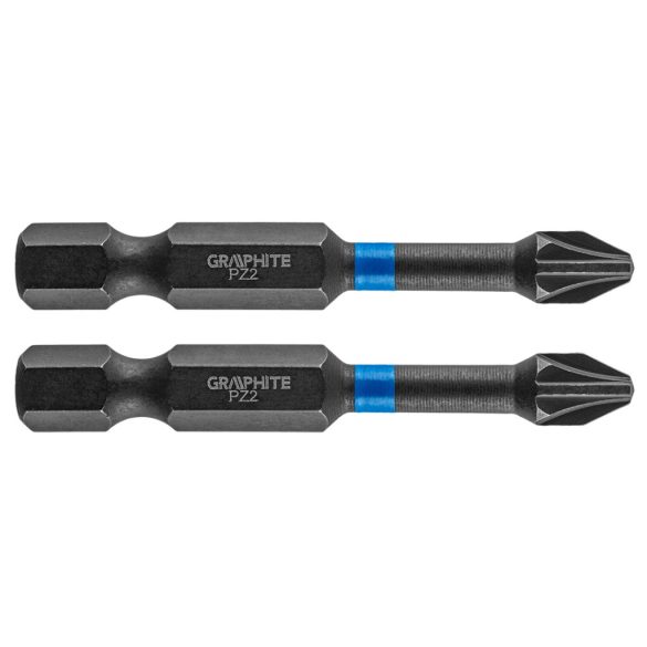 GRAPHITE Torziós ütvecsavarozó bit PZ2x50mm, 2db 56H522