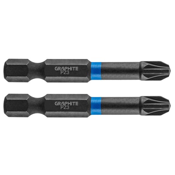 GRAPHITE Torziós ütvecsavarozó bit PZ3x50mm, 2db 56H523
