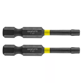 GRAPHITE Torziós ütvecsavarozó bit TX20x50mm, 2db 56H525