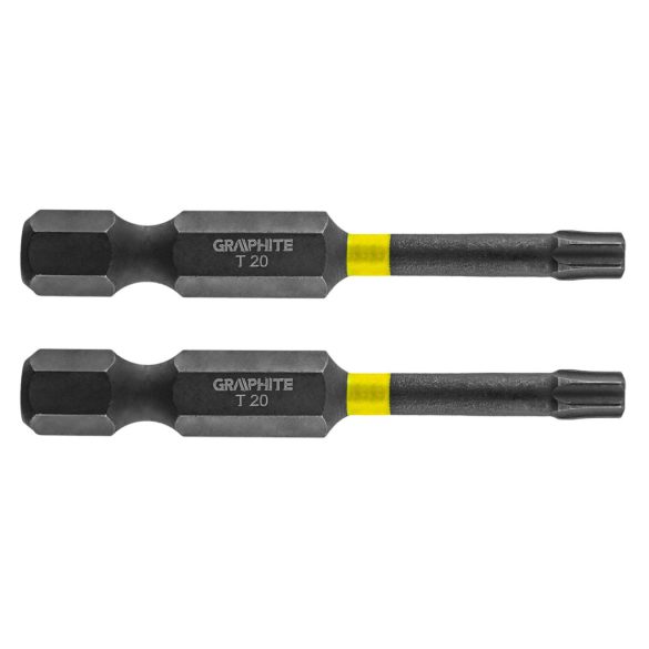 GRAPHITE Torziós ütvecsavarozó bit TX20x50mm, 2db 56H525