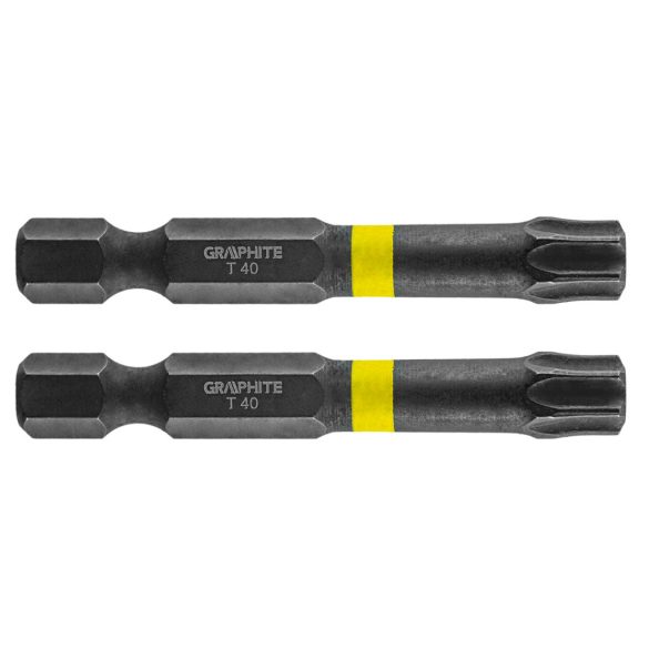 GRAPHITE Torziós ütvecsavarozó bit TX40x50mm, 2db 56H529
