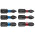 GRAPHITE Torziós ütvecsavarozó bit PH1/2/3, PZ1/2/3x25mm, 6db 56H540