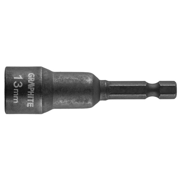 GRAPHITE Csavarbehajtó ütvecsavarozókhoz, hatlapú, mágneses, 13mm 56H553