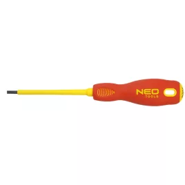   NEO TOOLS Csavarhúzó lapos 2.5X75 1000V szigetelt 25 év garanciával 04-051