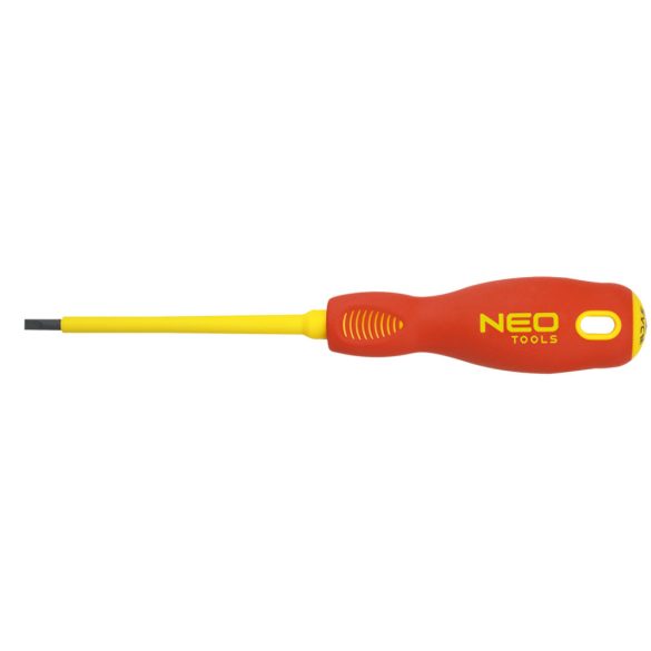 NEO TOOLS Csavarhúzó lapos 2.5X75 1000V szigetelt 25 év garanciával 04-051