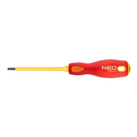   NEO TOOLS Csavarhúzó lapos 4.0X100 1000V szigetelt 25 év garanciával 04-053
