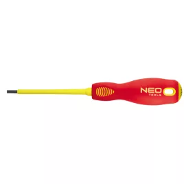   NEO TOOLS Csavarhúzó lapos 5.5X125 1000V szigetelt 25 év garanciával 04-054