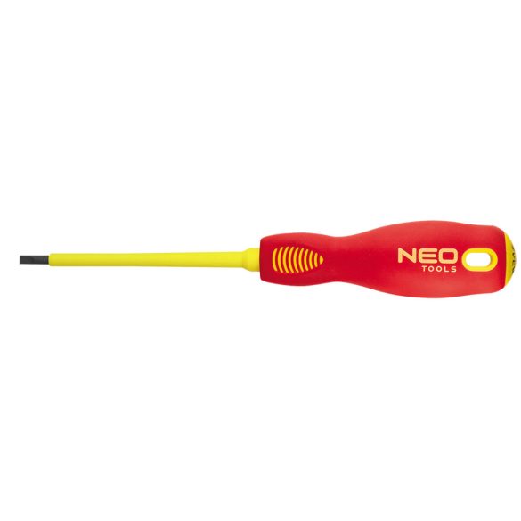 NEO TOOLS Csavarhúzó lapos 5.5X125 1000V szigetelt 25 év garanciával 04-054