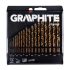 GRAPHITE Csigafúró készlet HSS-Cobalt, 1.0 - 10.0mm, 19db 57H089