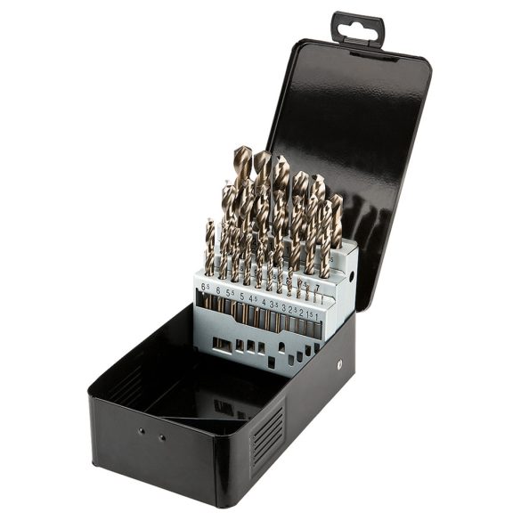 GRAPHITE Csigafúró készlet HSS-Cobalt, 1.0 - 13.0mm, 25db 57H090