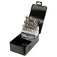 GRAPHITE Csigafúró készlet HSS-Cobalt, 1.0 - 13.0mm, 25db 57H090