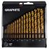 GRAPHITE Csigafúró készlet HSS TITÁN bevonattal 1.0 - 10.0mm, 19db 57H199