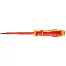   NEO TOOLS Csavarhúzó lapos, 1000V, szigetelt, 0.8x4x100mm, S2 acél 25 év garanciával 04-132