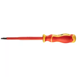   NEO TOOLS Csavarhúzó lapos, 1000V, szigetelt, 1x5,5x125mm, S2 acél 25 év garanciával 04-133
