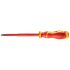 NEO TOOLS Csavarhúzó lapos, 1000V, szigetelt, 1x5,5x125mm, S2 acél 25 év garanciával 04-133