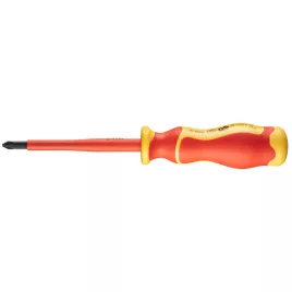   NEO TOOLS Csavarhúzó PZ 1000V, szigetelt PZ2x6x100, S2 acél 25 év garanciával 04-136
