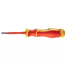   NEO TOOLS Csavarhúzó PH 1000V, szigetelt, PH0x3x60mm, S2 acél 25 év garanciával 04-137