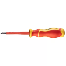   NEO TOOLS Csavarhúzó PH 1000V, szigetelt, PH1x4.5x80mm, S2 acél 25 év garanciával 04-138