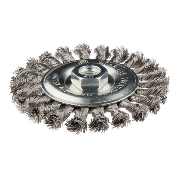 GRAPHITE DRÓTKORONG TÁNYÉR EGYENES, SODROTT 125MM INOX M14 57H598