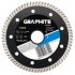 GRAPHITE Gyémánt vágókorong 115mm TURBO VÉKONY 57H620