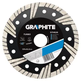 GRAPHITE Gyémánt vágókorong 125mm TURBO 57H626