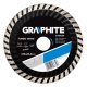 GRAPHITE Gyémánt vágókorong 125mm TURBO HŰTŐBORDÁS 57H634