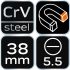 NEO TOOLS Csavarhúzó lapos 5.5x38mm 25 év garanciával 04-173