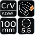 NEO TOOLS Csavarhúzó lapos 5.5x100mm 25 év garanciával 04-174
