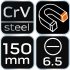 NEO TOOLS Csavarhúzó lapos 6,5x150mm 25 év garanciával 04-175