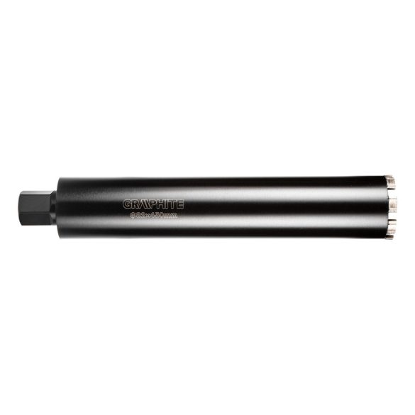 GRAPHITE Gyémánt magfúró korona, 82x450mm, 8 szegmenses, 58G540 géphez 57H861