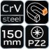 NEO TOOLS Csavarhúzó PZ3x150mm 25 év garanciával 04-185