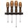 NEO TOOLS Csavarhúzó készlet, fali tartóval, 4db 25 év garanciával 04-191