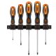NEO TOOLS Csavarhúzó készlet, fali tartóval, 5db 25 év garanciával 04-192