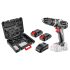 GRAPHITE Akkus szénkefementes ütvefúró Energy+, 2db akku+töltő! 18V/2Ah, 13mm, koffer 3 év garanciával 58G020-SET2