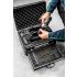 GRAPHITE Akkus fúró Energy+, 2db akku+töltő!, 18V/2Ah, 10mm + alu koffer + 109 kiegészítő, levehető fúrótokmány 3 év garanciával 58G022-PS15